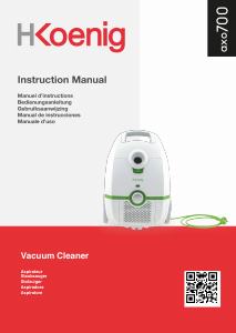 Manual H.Koenig AXO700 Vacuum Cleaner