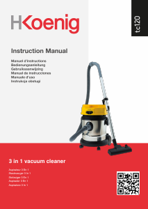 Manual H.Koenig TC120 Vacuum Cleaner