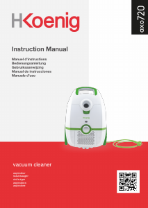Manual H.Koenig AXO720 Vacuum Cleaner