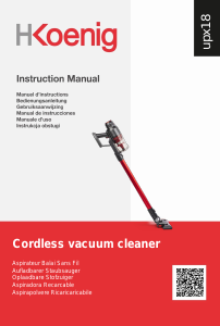 Manual H.Koenig UPX18 Vacuum Cleaner