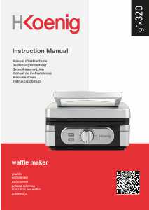 Manuale H.Koenig GFX320 Macchina per waffle