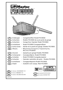 Bruksanvisning LiftMaster PRO9000 Garasjeportåpner