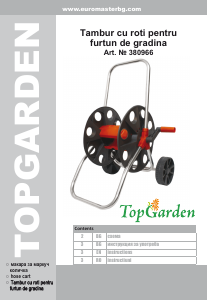 Manual TopGarden 380966 Tambur pentru furtun de grădina