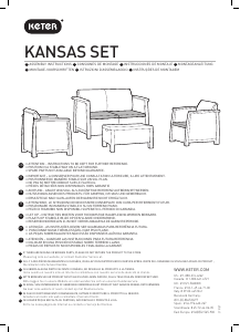 Manual Keter Kansas Scaun de grădină