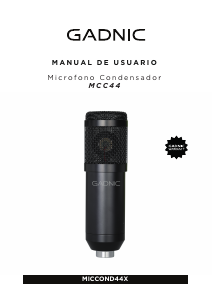 Manual de uso Gadnic MICCOND44X Micrófono