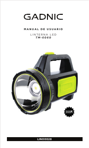 Manual de uso Gadnic LIN00028 Linterna