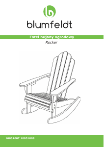 사용 설명서 Blumfeldt 10031008 정원 의자