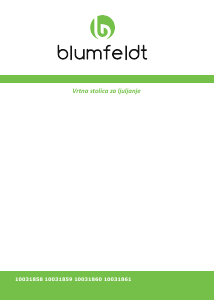 Priručnik Blumfeldt 10031861 Vrtna stolica
