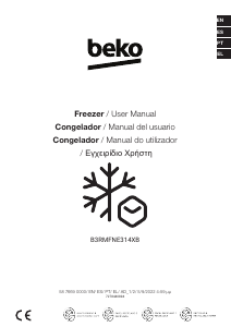 Manual BEKO B3RMFNE314XB Freezer