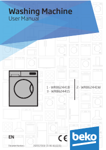 Handleiding BEKO WR862441S Wasmachine