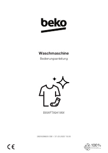 Bedienungsanleitung BEKO B5WFT89418W Waschmaschine