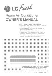 Manual LG LS-C1261HN Air Conditioner