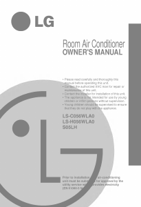 Manual LG LS-H056WLA0 Air Conditioner