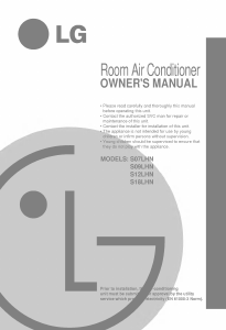 Manual LG LS-R126CUL Air Conditioner
