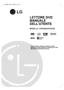 Manuale LG DV4731E Lettore DVD