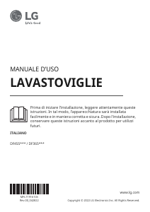 Manuale LG DF455HSS Lavastoviglie