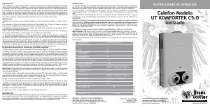 Manual de uso Ursus Trotter C5-D GL Komfortek Calentador de agua