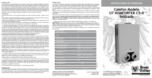 Manual de uso Ursus Trotter C5-D GN Komfortek Calentador de agua