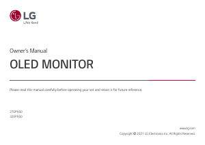 Manual LG 32EP950-B LED Monitor