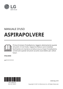 Manuale LG A9K-ULTRA1P Aspirapolvere