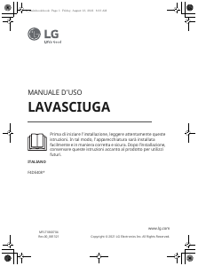 Manuale LG F4DE408AIDD Lavasciuga