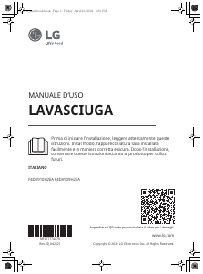 Manuale LG F4DV909H2EA Lavasciuga
