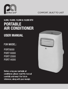 Manual Perfect Aire PORT14000 Air Conditioner