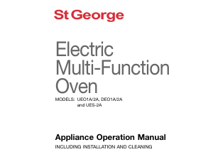 Manual St George UEO1A Oven