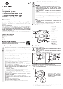 Manuale Toolcraft 2299810 Avvolgitubo da giardino