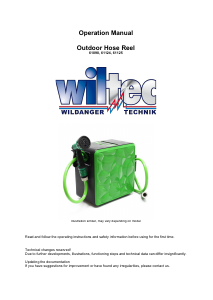 Manual Wiltec 61124 Garden Hose Reel