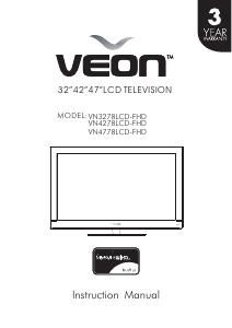 Manual Veon VN3278LCD-FHD LCD Television