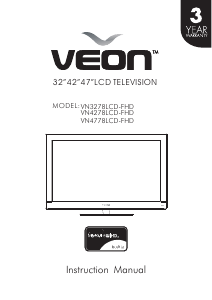 Manual Veon VN4278LCD-FHD LCD Television