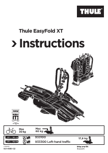 Наръчник Thule EasyFold XT 2 Стойка за велосипеди