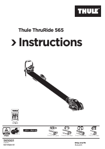 Käyttöohje Thule ThruRide 565 Polkupyöräteline