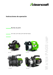 Manual de uso Cleancraft GP 1306 S Bomba de jardín
