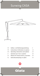 Manual de uso Glatz Sunwing Casa Sombrilla