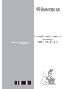 Manual Immergas Eolo Star 24 3 E Cazan de incalzire centrala