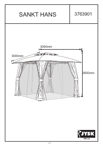 Handleiding JYSK Sankt Hans Partytent