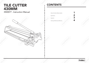 Manual VonHaus 3500077 Tile Cutting Machine