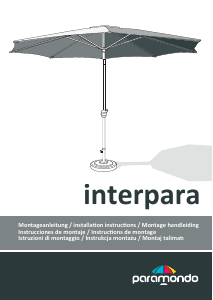 Használati útmutató Paramondo Interpara Kerti napernyő