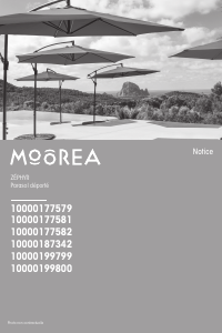 Mode d’emploi Moorea 1000177579 Parasol