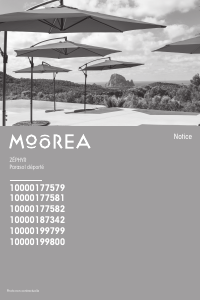 Mode d’emploi Moorea 1000177581 Parasol