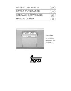 Manual de uso Teka DW6 60 S Lavavajillas