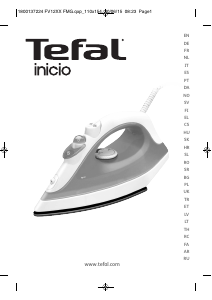 Руководство Tefal FV1243E0 Inicio Утюг