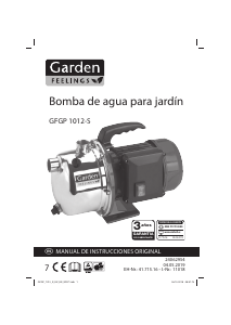 Manual de uso Garden Feelings GFGP 1012-S Bomba de jardín