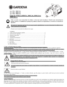 Manual Gardena 3500/4 Jet Pompă de grădină