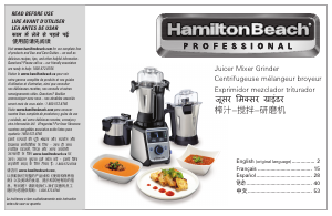 Mode d’emploi Hamilton Beach 58770 Blender