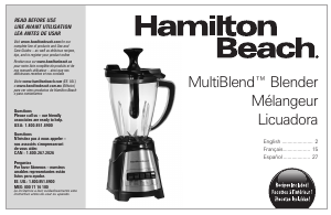 Handleiding Hamilton Beach 58159 Blender