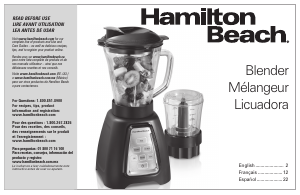 Handleiding Hamilton Beach 58242 Blender