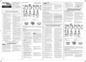 Manual de uso Hamilton Beach 58180 Batidora